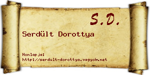 Serdült Dorottya névjegykártya
