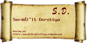 Serdült Dorottya névjegykártya